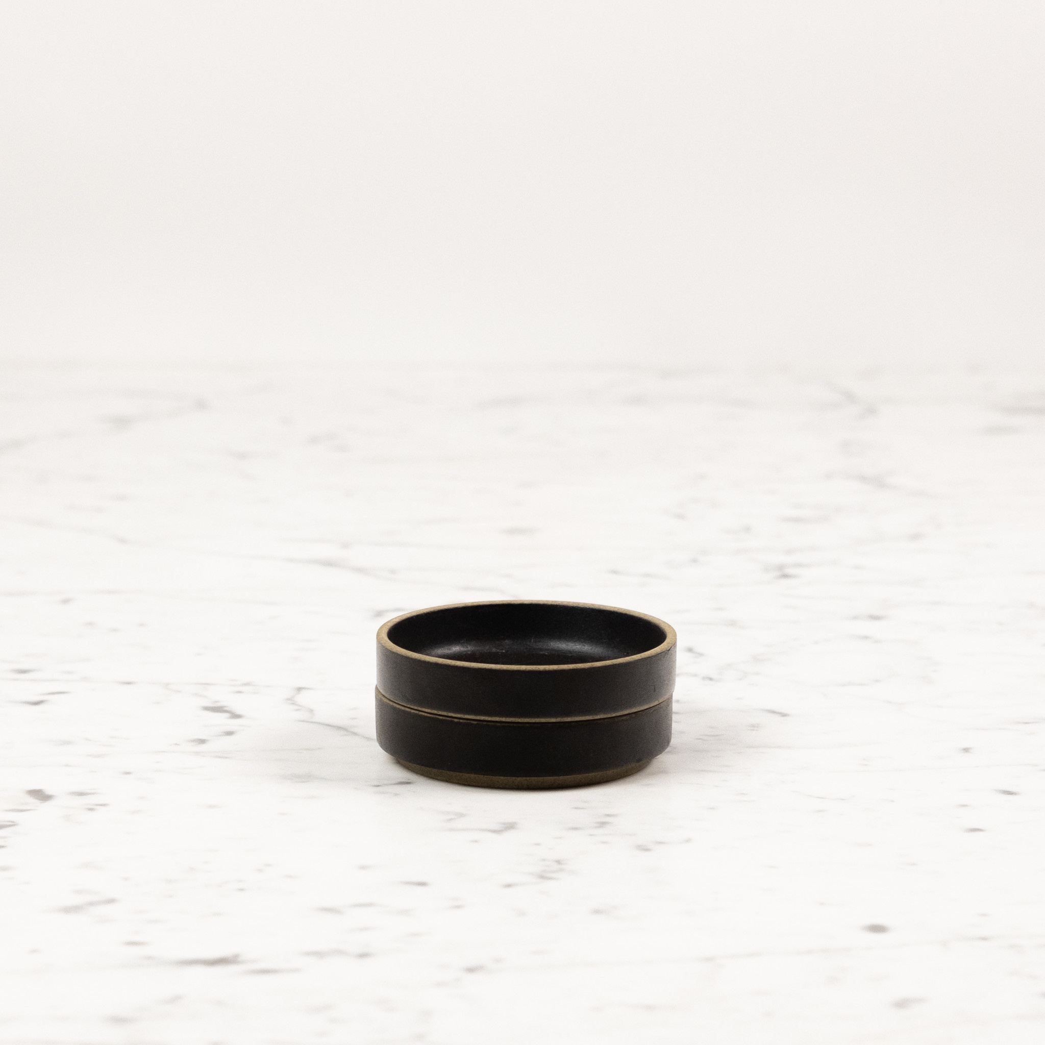 Hasami Hasami Porcelain Plate - Black -3.3/8" x 7/8" HPB001