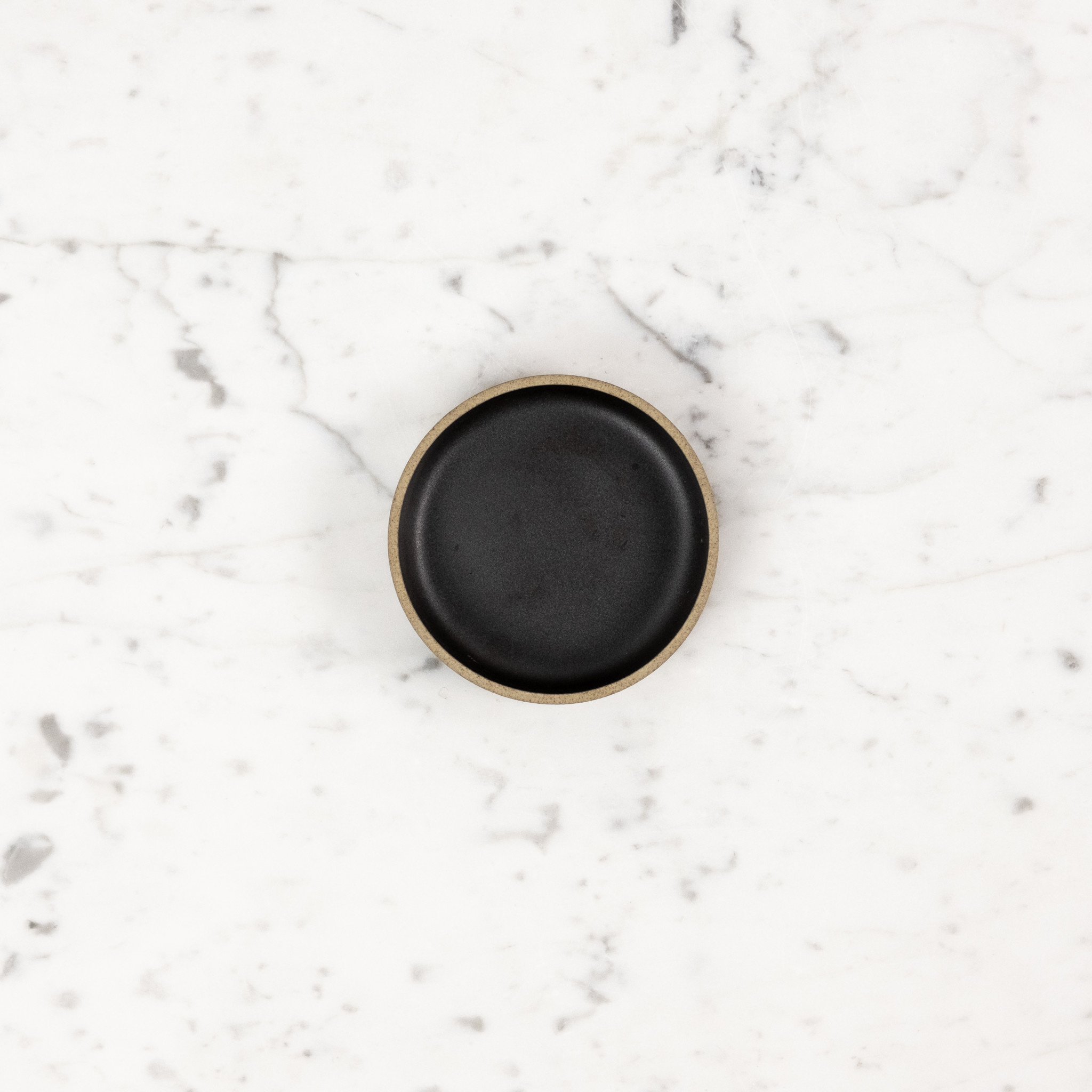 Hasami Hasami Porcelain Plate - Black -3.3/8" x 7/8" HPB001