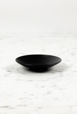 Hakusan Black Porcelain Tea Cup Coaster Plate