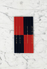 Box of 12 Kita-Boshi Pencils Vermillion Red/Prussian Blue