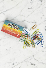 Mixes Metallic Rainbow Color Plated Paper Clips - 50 Count