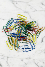 Mixes Metallic Rainbow Color Plated Paper Clips - 50 Count