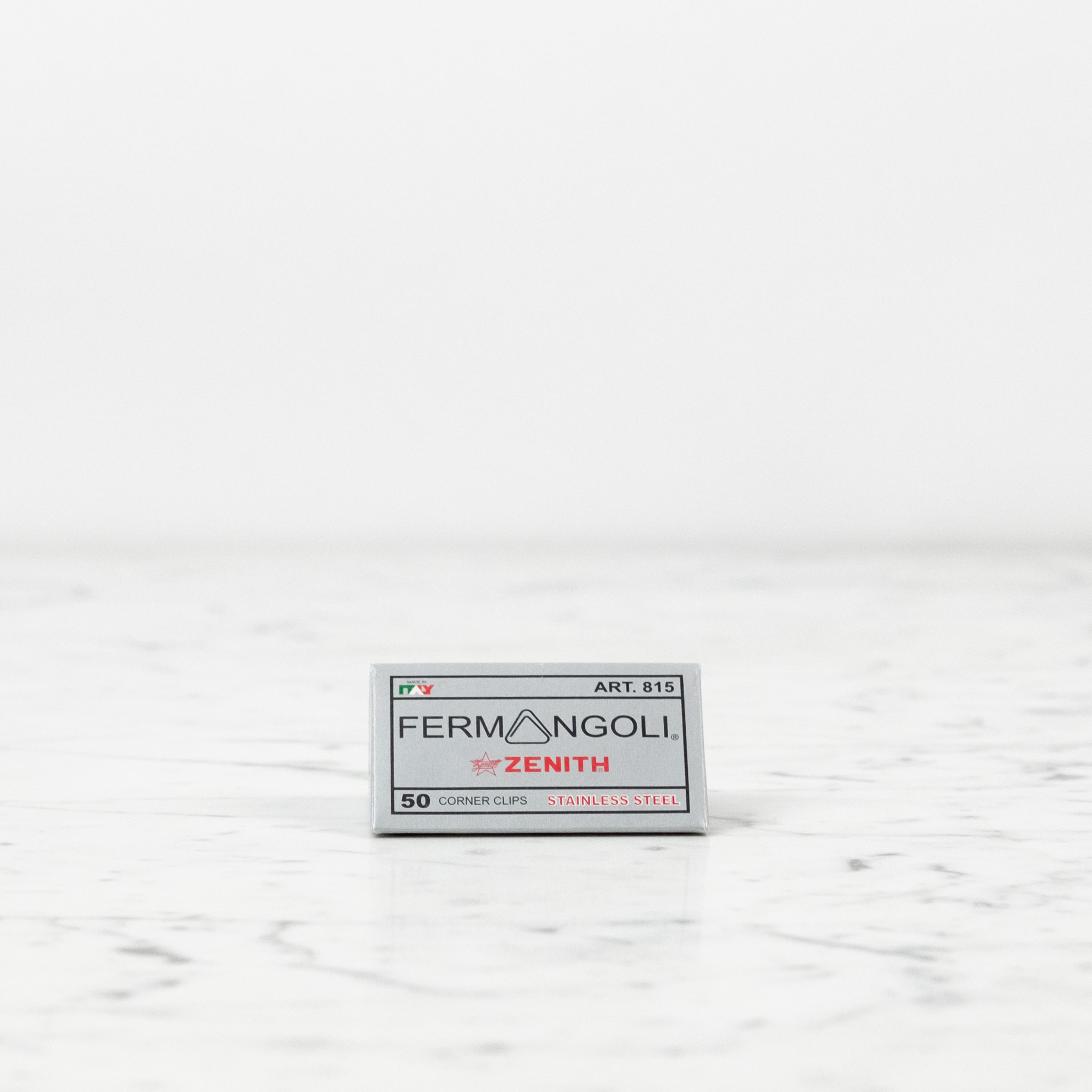 Italian Fermangoli Stainless Steel Corner Paper Clips