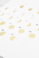 Lunar Moon Cycle Calendar - 2026 - Gold