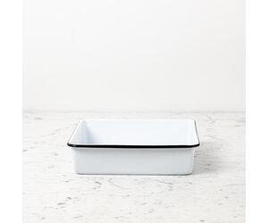 White enamel tray