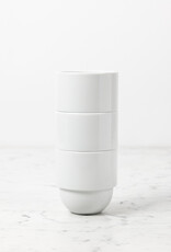 Hasami Round Bottom Straight Sided Porcelain Tumbler - White 10 oz -3.4 x 3.5"