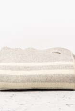 MacAusland MacAusland Wool Blanket Light Grey Tweed Queen 78 x 104