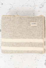 MacAusland MacAusland Wool Blanket Light Grey Tweed Queen 78 x 104