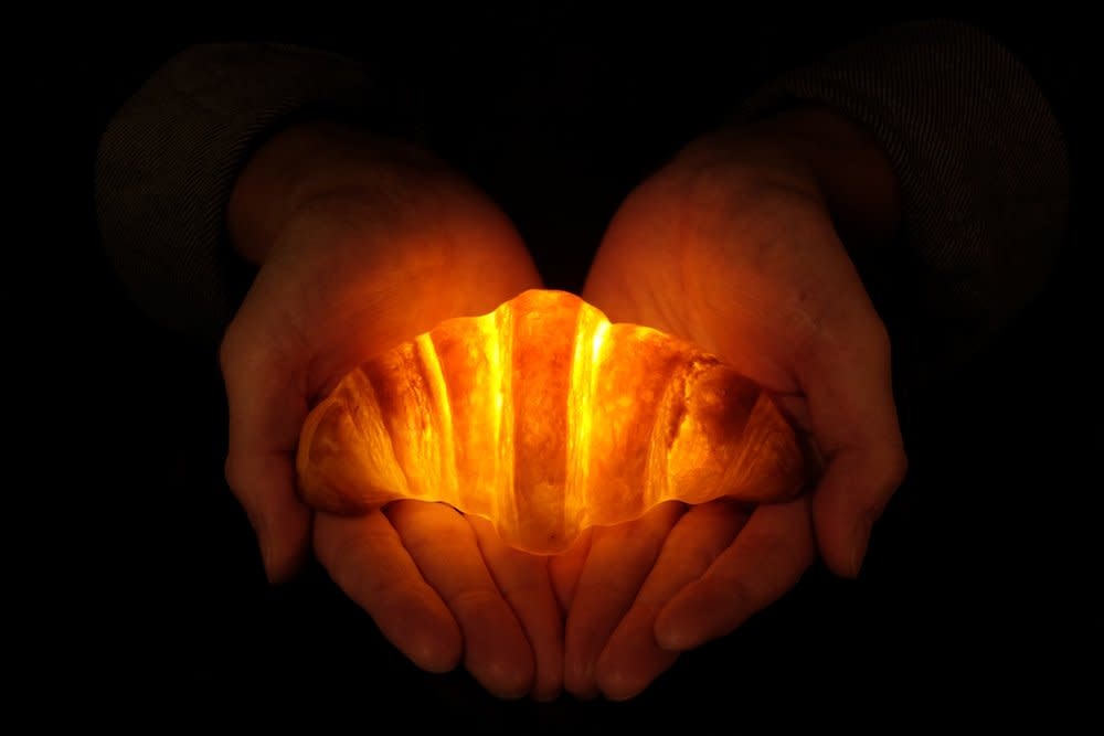 "Pampshade" Real Croissant Bread Lamp