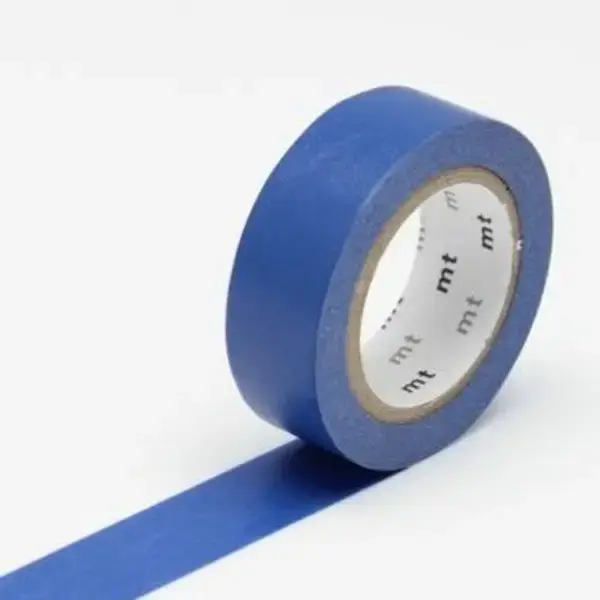 MT Masking Tape Washi Tape Single: Solid Ruri Lapis Blue