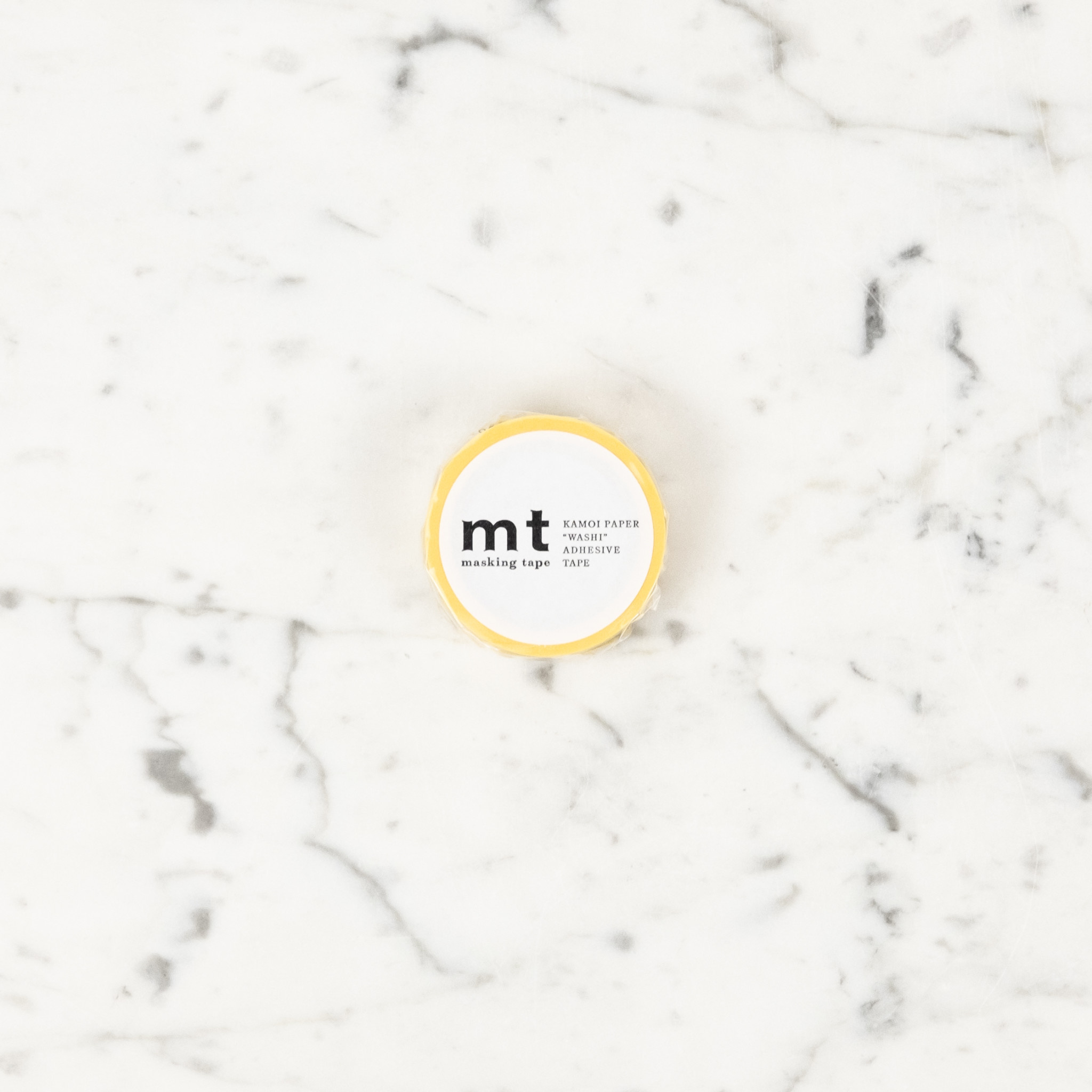 MT Masking Tape Washi Tape Single: Solid Tamago (Egg) Yellow