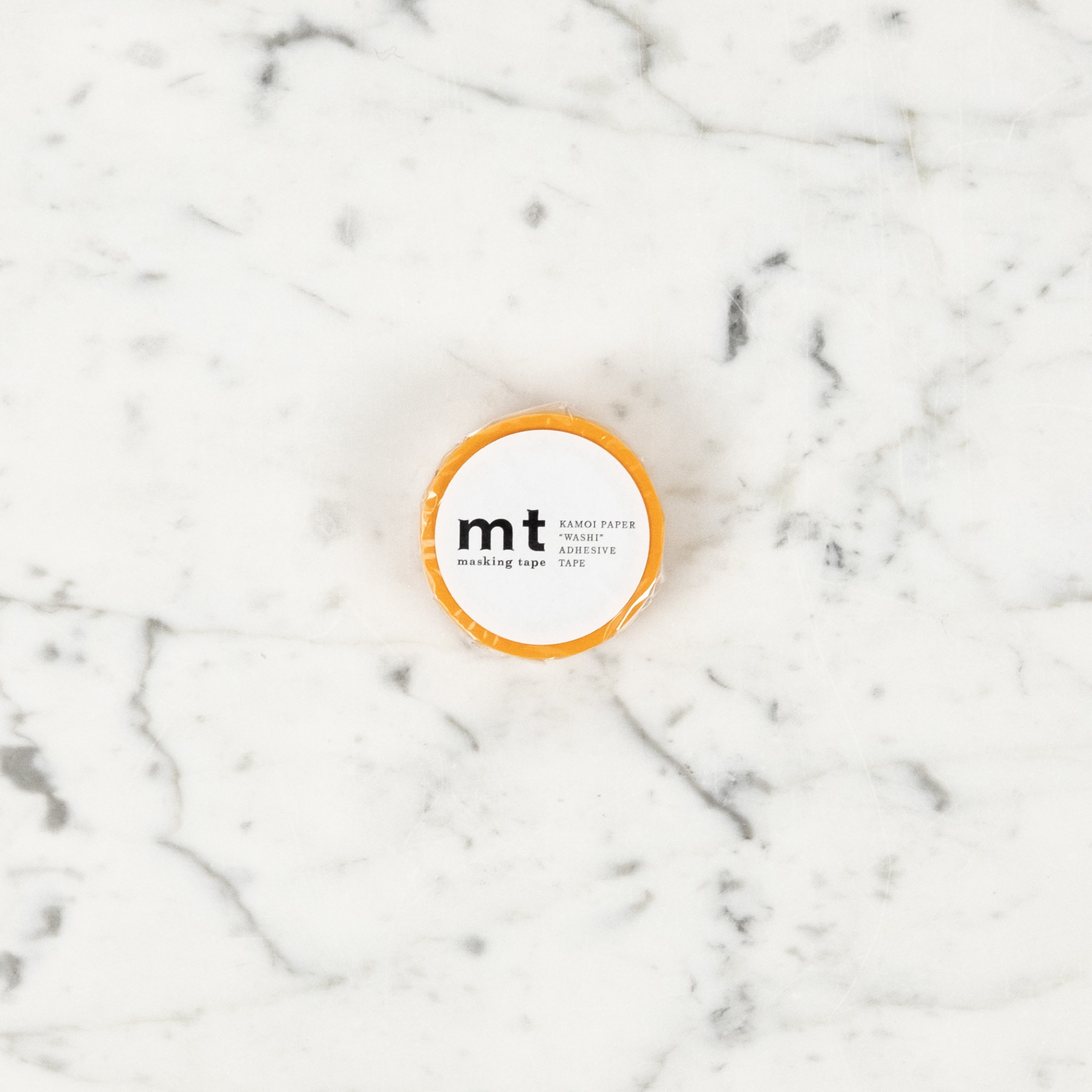 Washi Tape Single: Solid Himawari Sunflower Golden Orange
