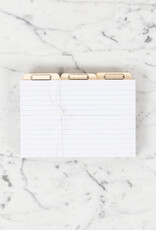 Letterpress Recipe Card Organizer Set - 100ct 4x6 Index Cards