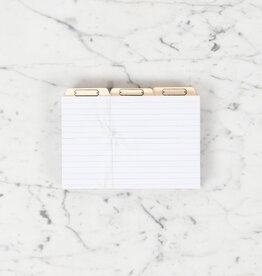 Letterpress Recipe Card Organizer Set - 100ct 4x6 Index Cards