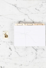 Letterpress Recipe Card Organizer Set - 100ct 4x6 Index Cards
