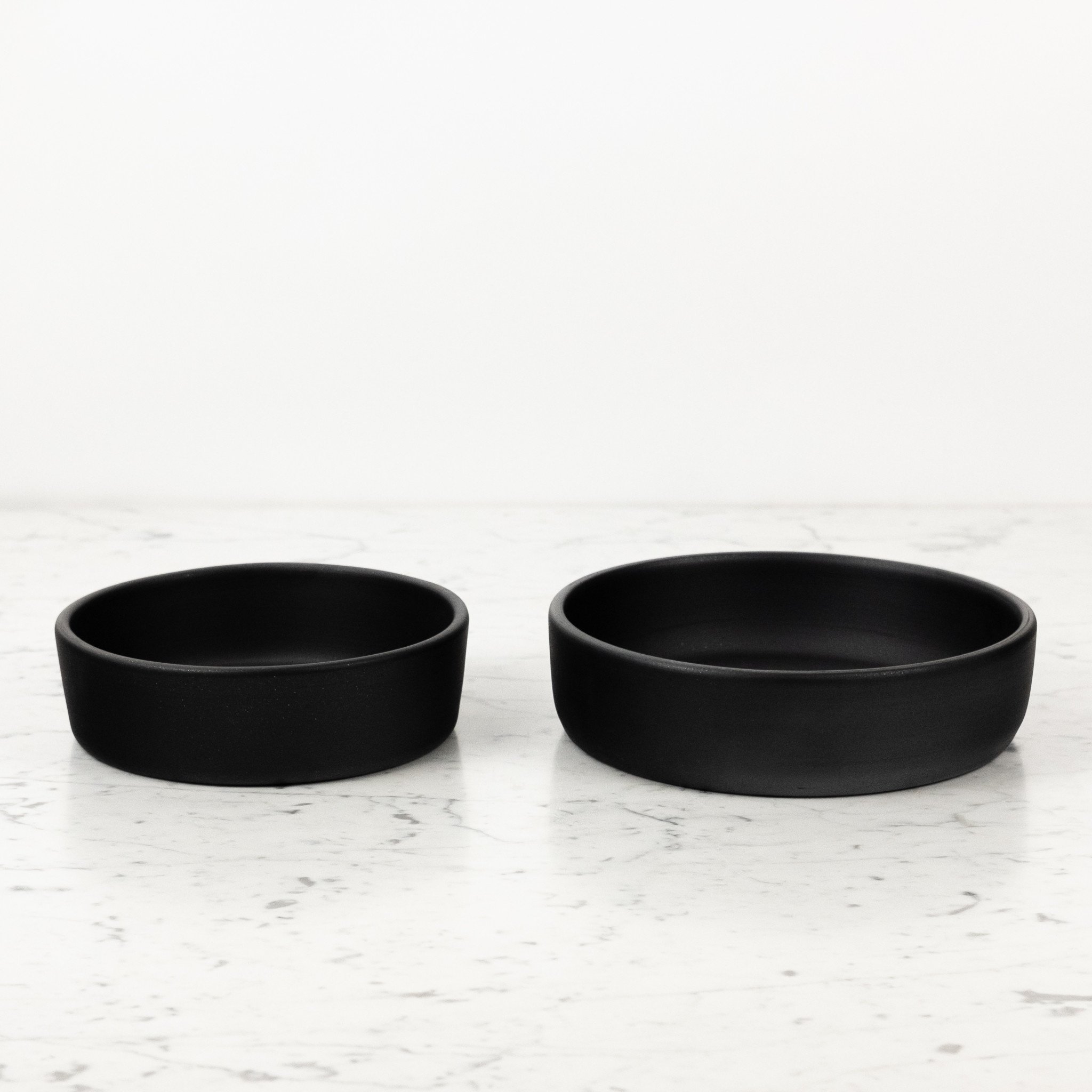 Set of 2 Portuguese Barro Negro Handmade Baking Dishes -10" and 8" D