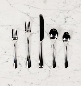 Mepra Italian 5 Piece Piece Flatware Place Setting  - Natura - Polished Finish
