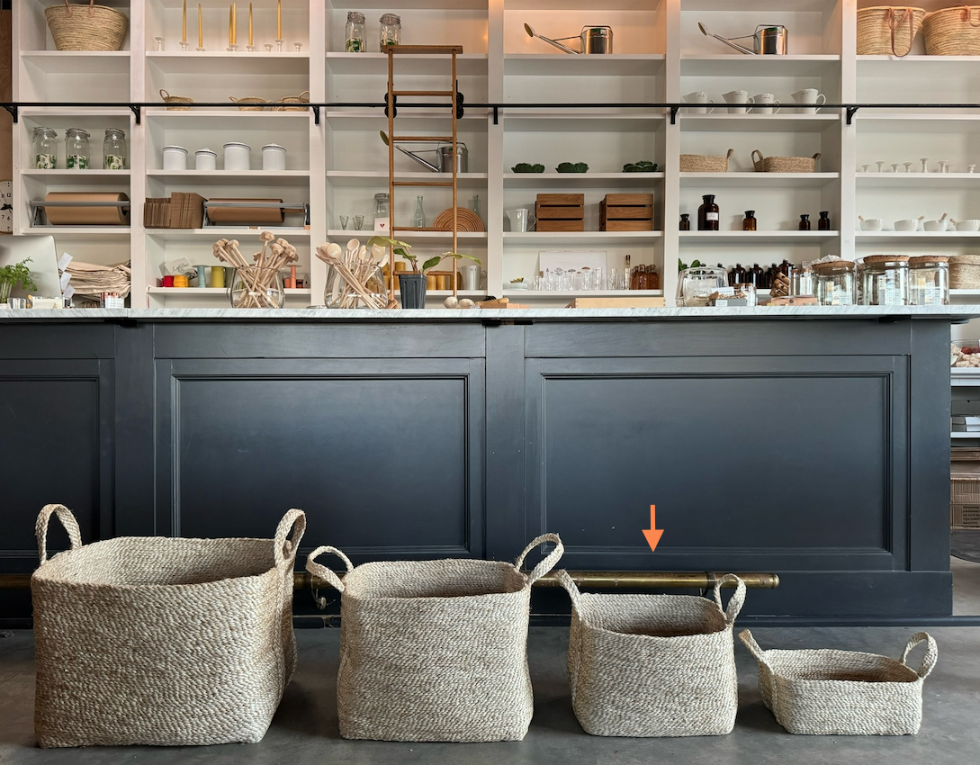 Jute Rectangular Basket with Handles - 14 x 10 x 10"