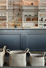 Jute Rectangular Basket with Handles - 20 x 15 x 15"