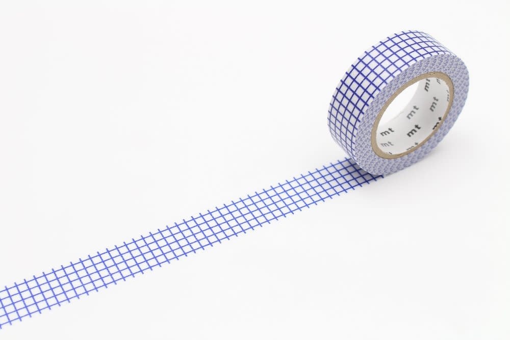 Washi Tape Single: Bright Blue Check