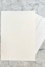 Single Blank Cold-Press Watercolor Card and Envelope- 5 x 7"