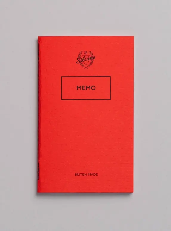 Silvine Originals Red Memo Notebook 6.3 x 3.8"