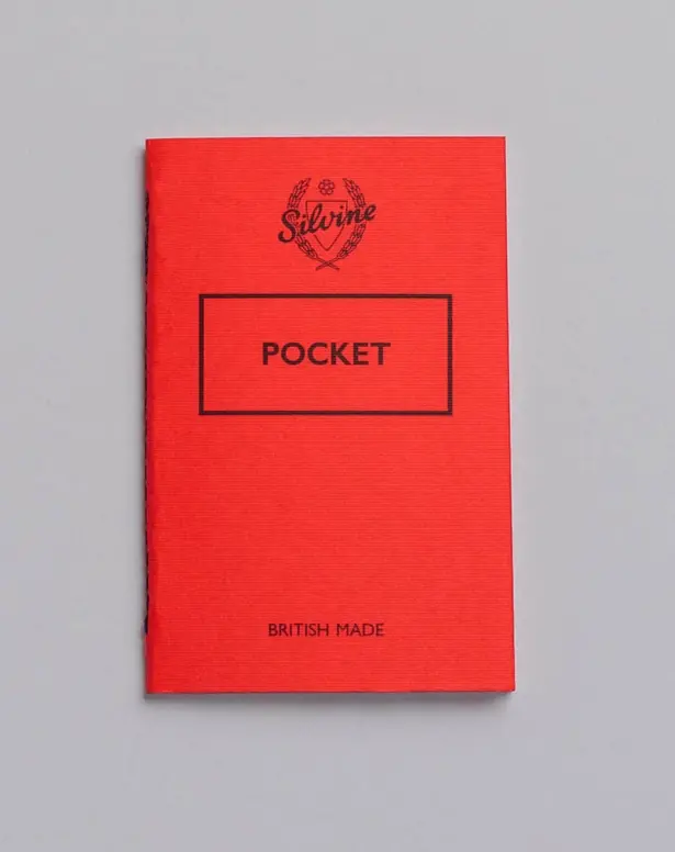 Silvine Originals Red Pocket Notebook - Set of 3  4.3"  x 3.9 in"