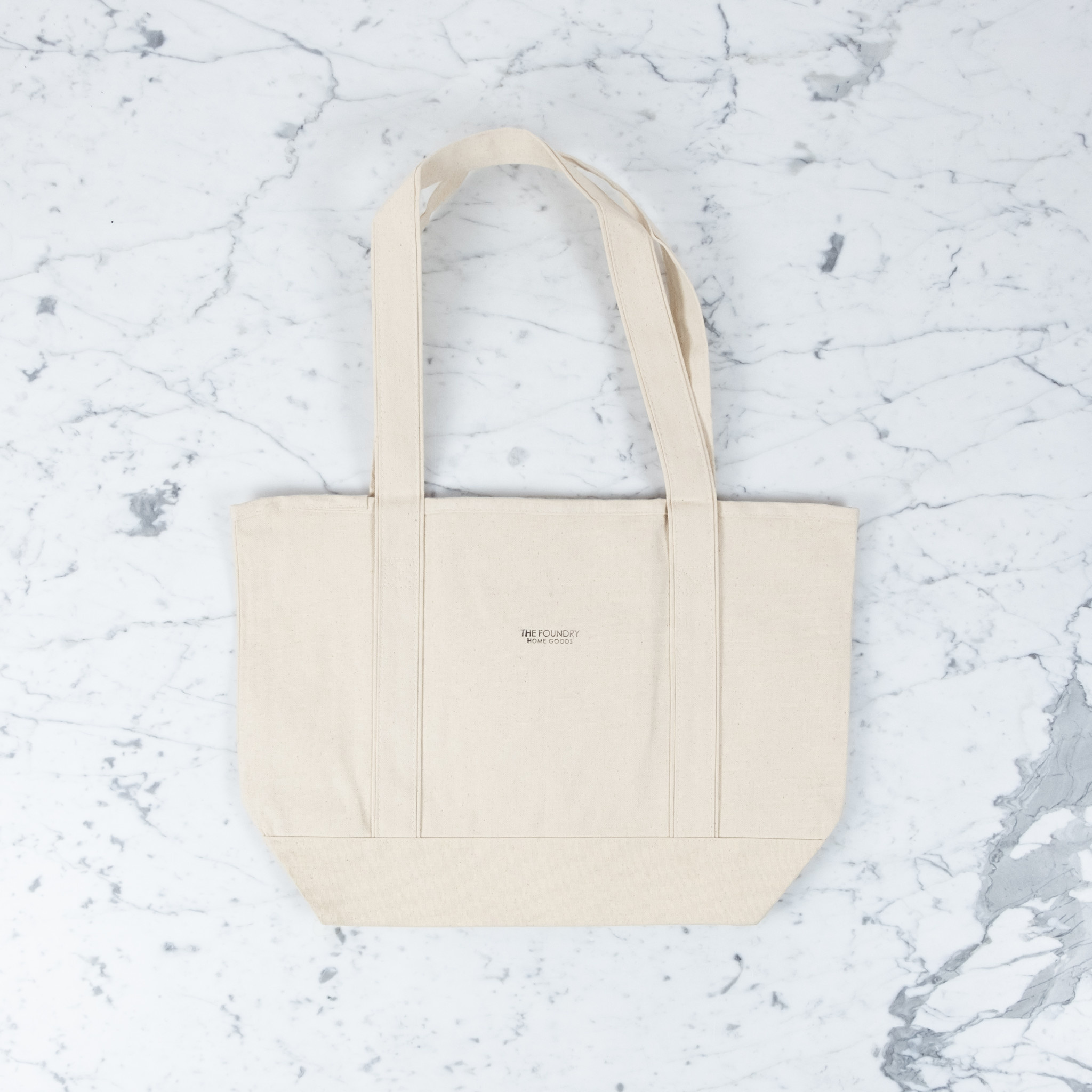 Foundry Heavy Cotton Canvas Tote Bag-Jumbo 16x22" Front Pocket