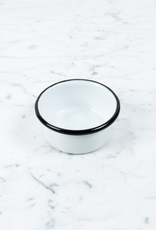 Enamel Little Round Ramekin Dish - Black + White - 2.2oz