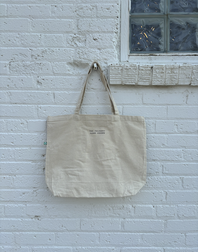 Foundry Recycled Heavy Cotton Canvas Tote Bag- Wide 15x20"