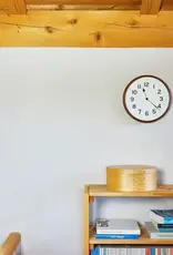 Lemnos Clocks Japanese Root Round Clock - Brown -13"