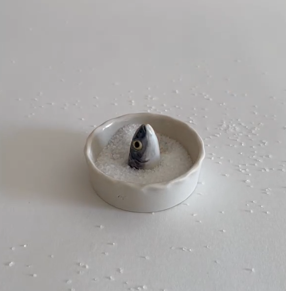 Sardine Head Salt Bowl - 3"