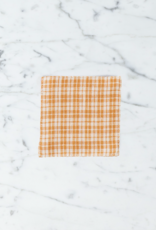 Lithuanian Linen Coaster - Chalotte Yellow Check