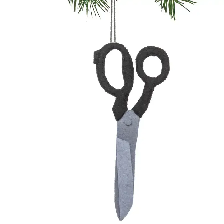 Hand Felted Scissors Ornament - Fair Trade from Kyrgyzstan