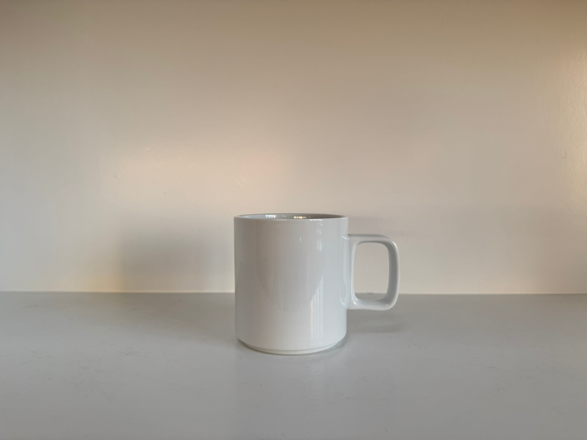 Hasami Hasami Porcelain Mug - White - 3.3/8" x 3.1/2" Medium HPW020