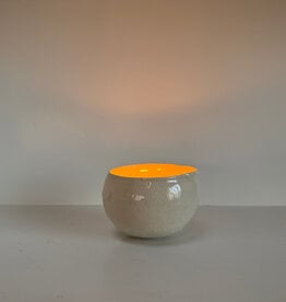 Moon Shot Ceramics Fruit Cast Porcelain Moon Bowl  -4" Small (Navel Orange)