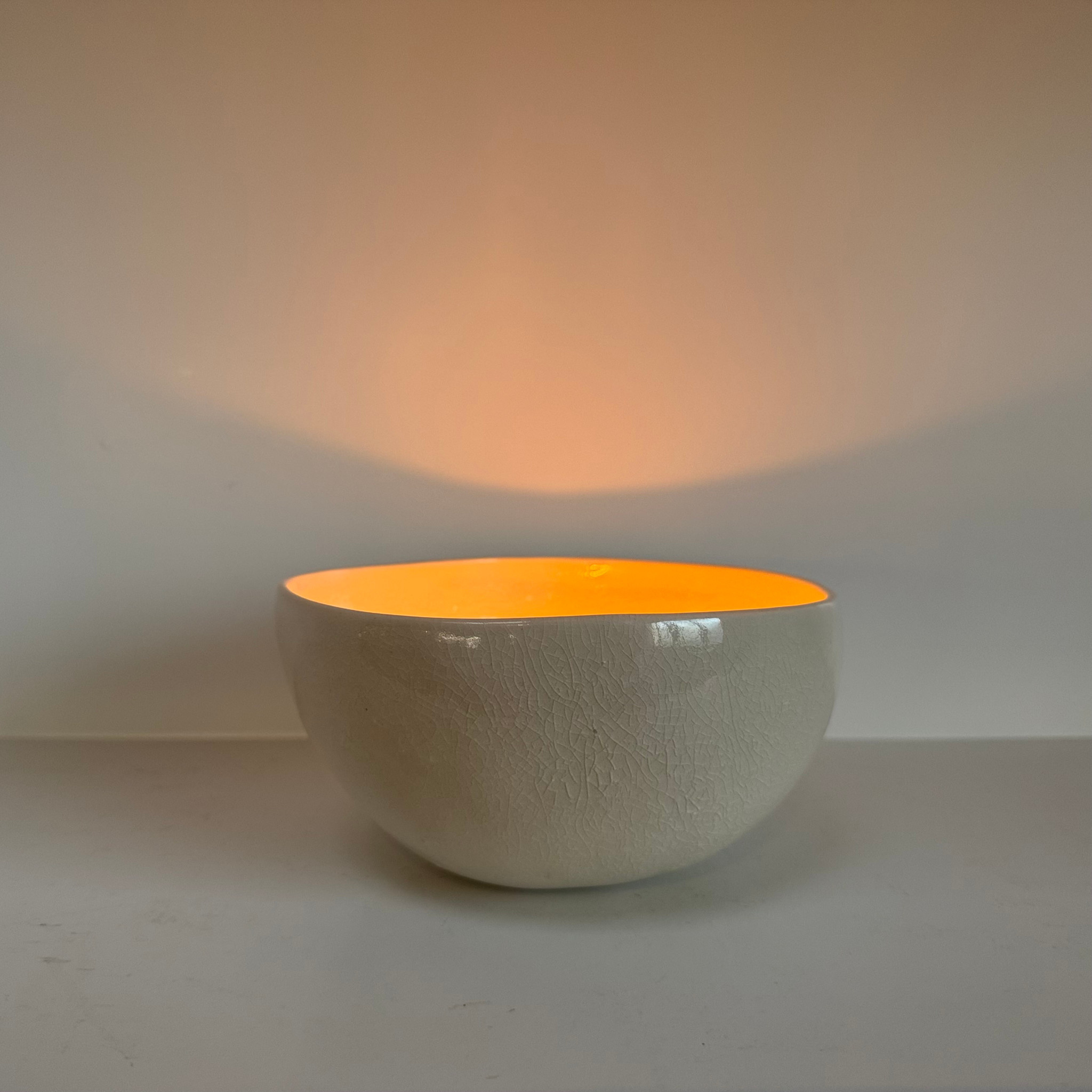 Moon Shot Ceramics Fruit Cast Porcelain Moon Bowl  - 6" Large (Sugar Baby Melon)