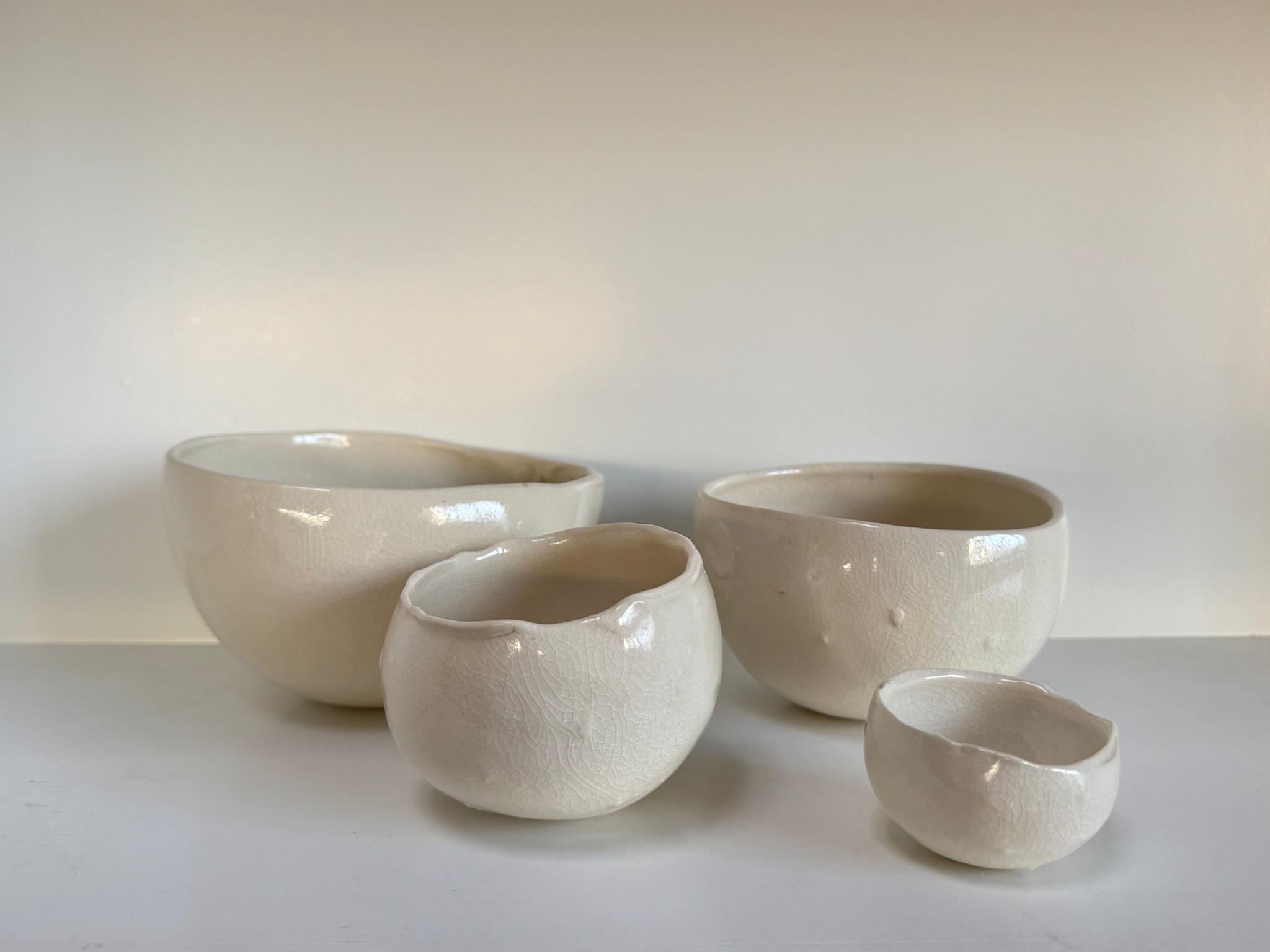 Moon Shot Ceramics Fruit Cast Porcelain Moon Bowl  - 6" Large (Sugar Baby Melon)