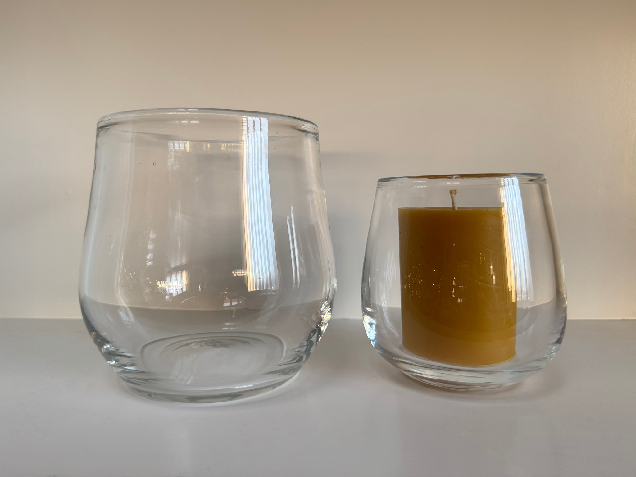 Henry Dean Henry Dean Handblown Sambor Glass Vase - Clear - 7H"