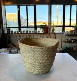 Palm Leaf Tapered Basket - 9"H x 14"D - Fair Trade Kenya