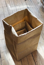 Japanese Stitched Brown Paper Bag - Large - 11 x 11 x 22"