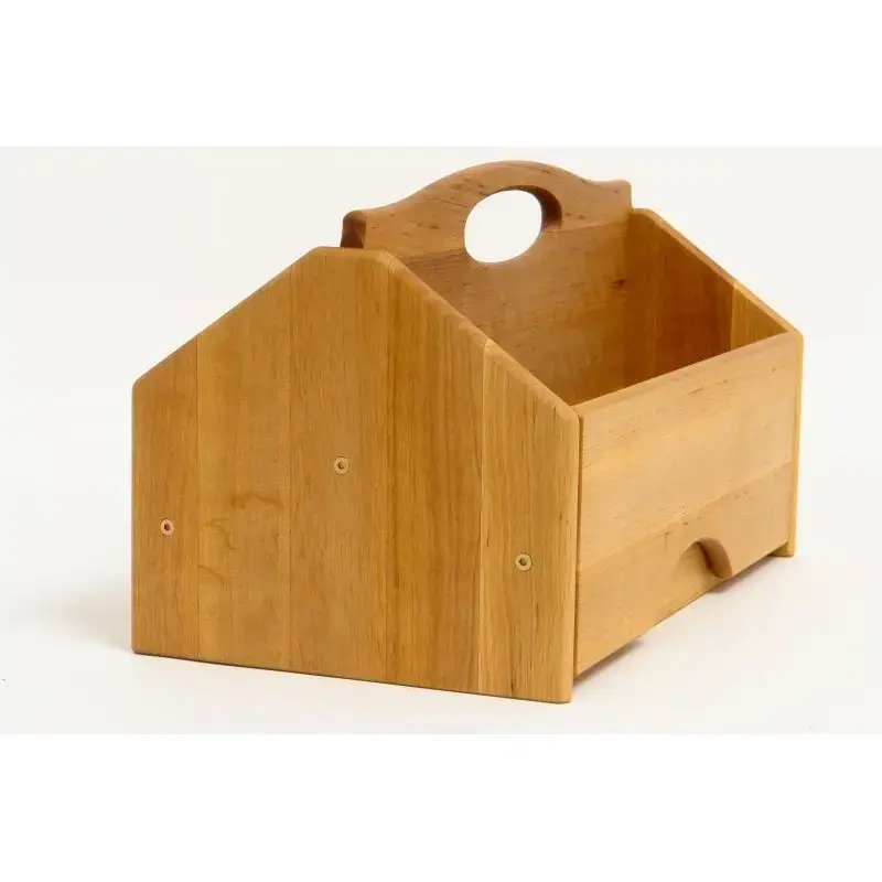 Drewart 15" Wooden Tool Box with Closing Sides