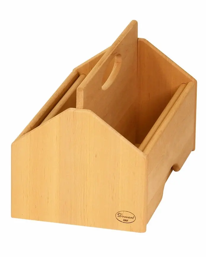 Drewart 15" Wooden Tool Box with Closing Sides