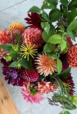 Bucket Of Glorious Two Pony Gardens Dahlias