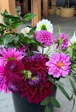 Bucket Of Glorious Two Pony Gardens Dahlias