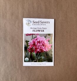 Seed Savers Exchange Seed Savers - Flower, Heritage Farm Poppy (organic)- Pack of 100 Seeds