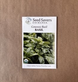 Seed Savers Exchange Seed Savers - Herb, Genovese Basil (organic)- Pack of 25 Seeds