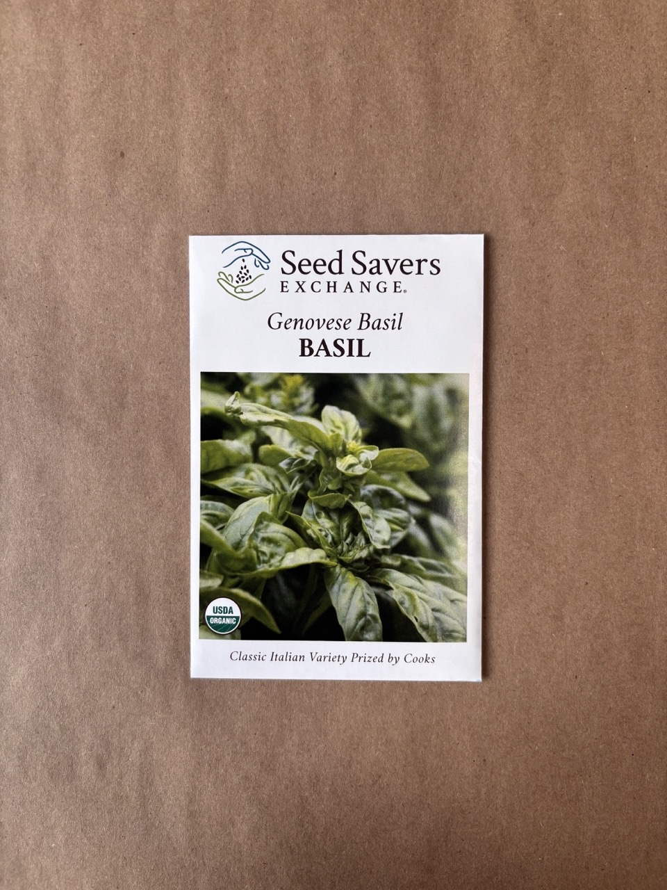 Seed Savers Exchange Seed Savers - Herb, Genovese Basil (organic)- Pack of 25 Seeds