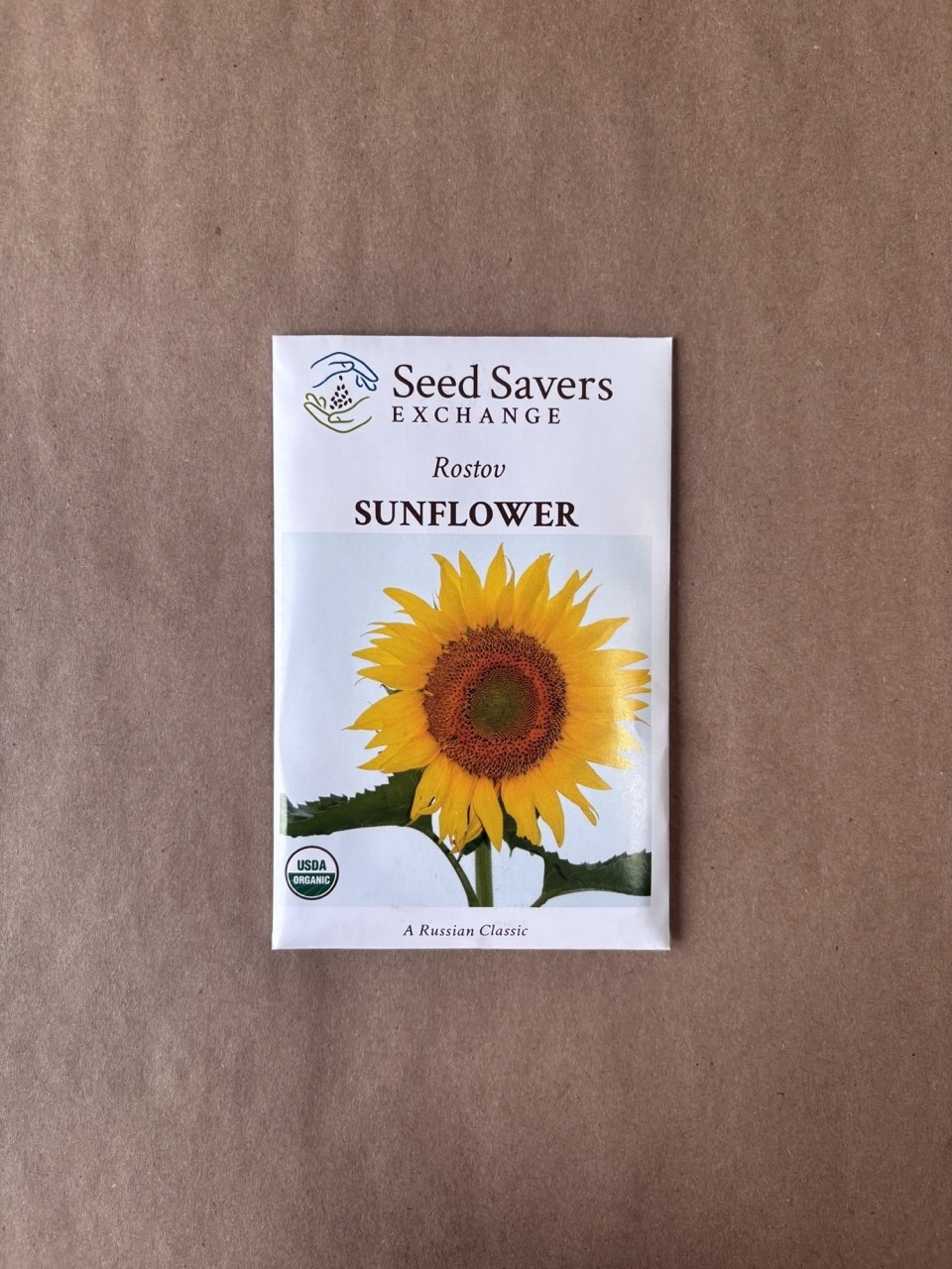 Seed Savers Exchange Seed Savers - Sunflower, Rostov (organic)- Pack of 50 Seeds