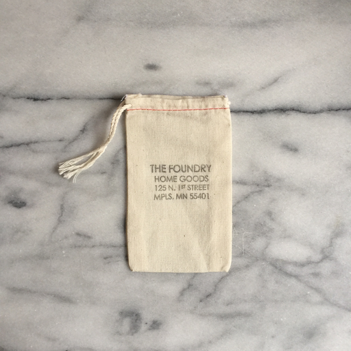 The Foundry Home Goods Foundry Muslin Drawstring Bag